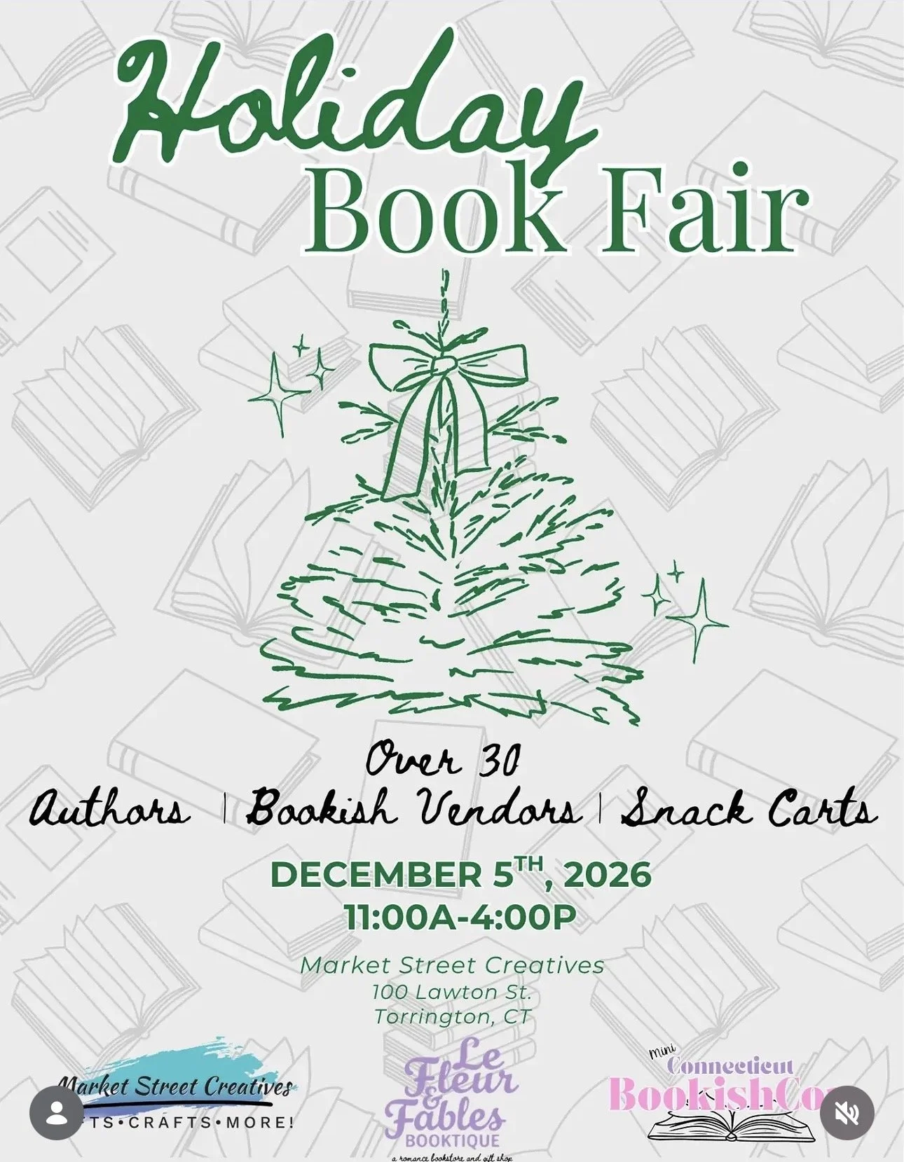 MINI CT BOOKISHCON HOLIDAY BOOK FAIR!!