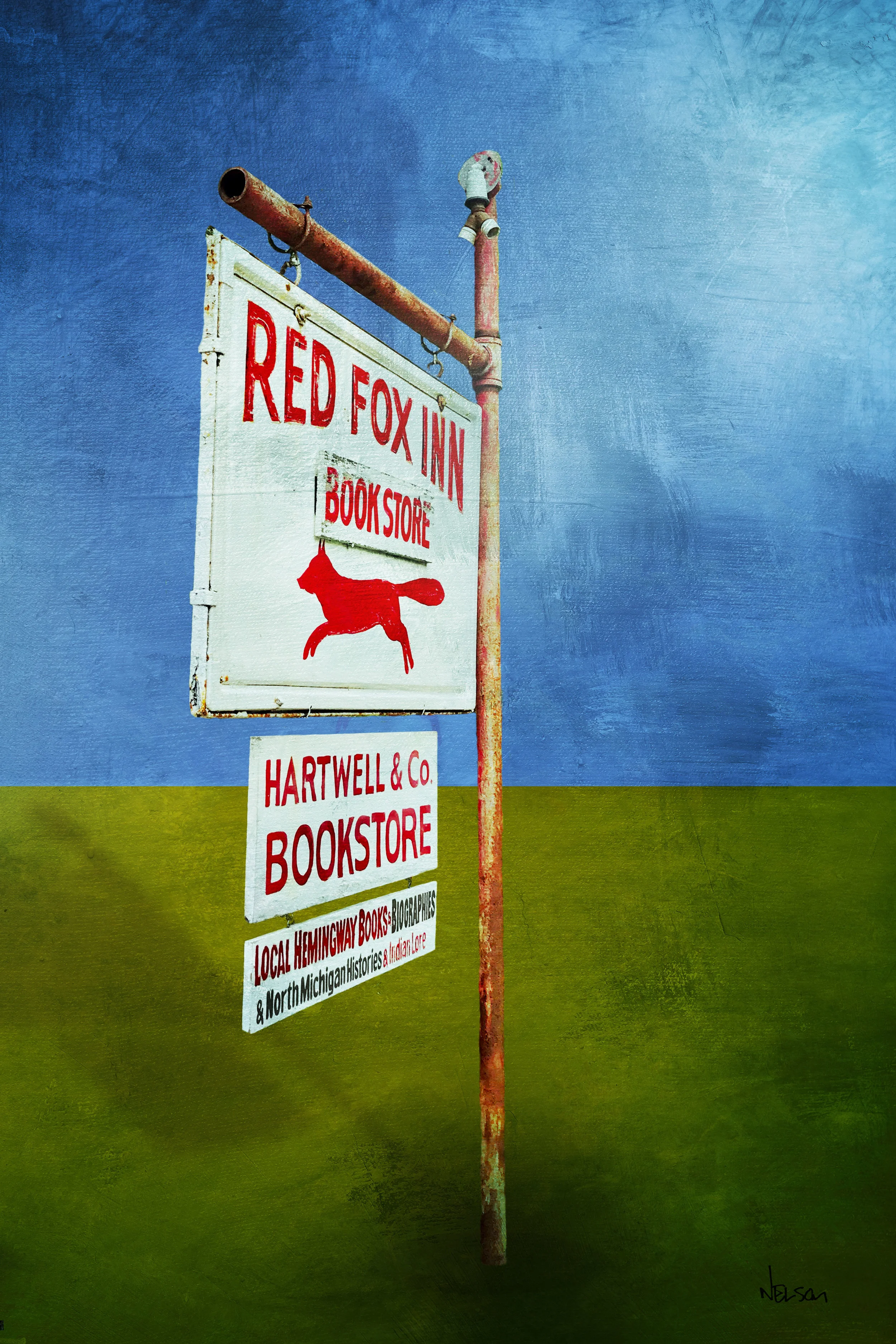 Horton's Bay Red Fox Inn Sign