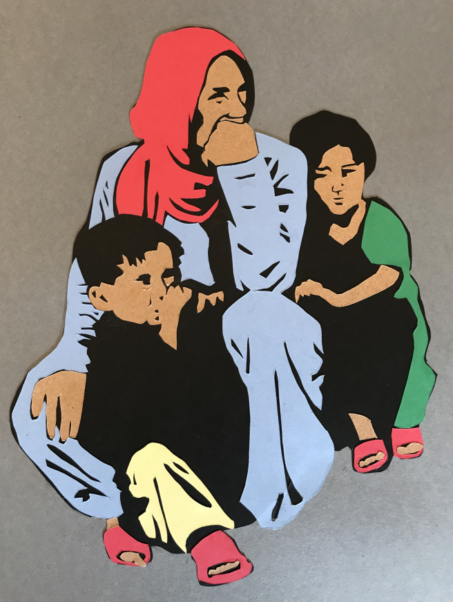Refugee Mother and Children