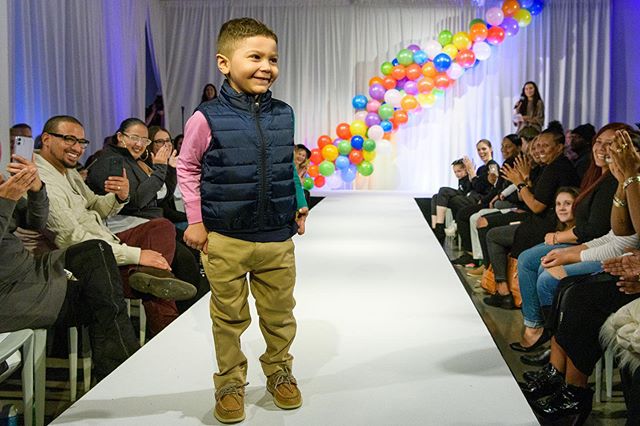 Feeling oh so proud!! This little guy is fighting cancer and looking so stylish on the runway. 
Photo: @msstudio