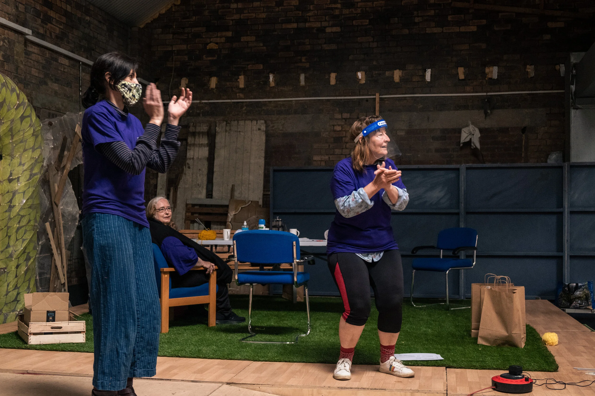 Space to Connect 26 June 2021 Community Meal Workshops Art Activities Advisory Group Participant Led Artivism Wellbeing - Activity photo Stage performance.jpg