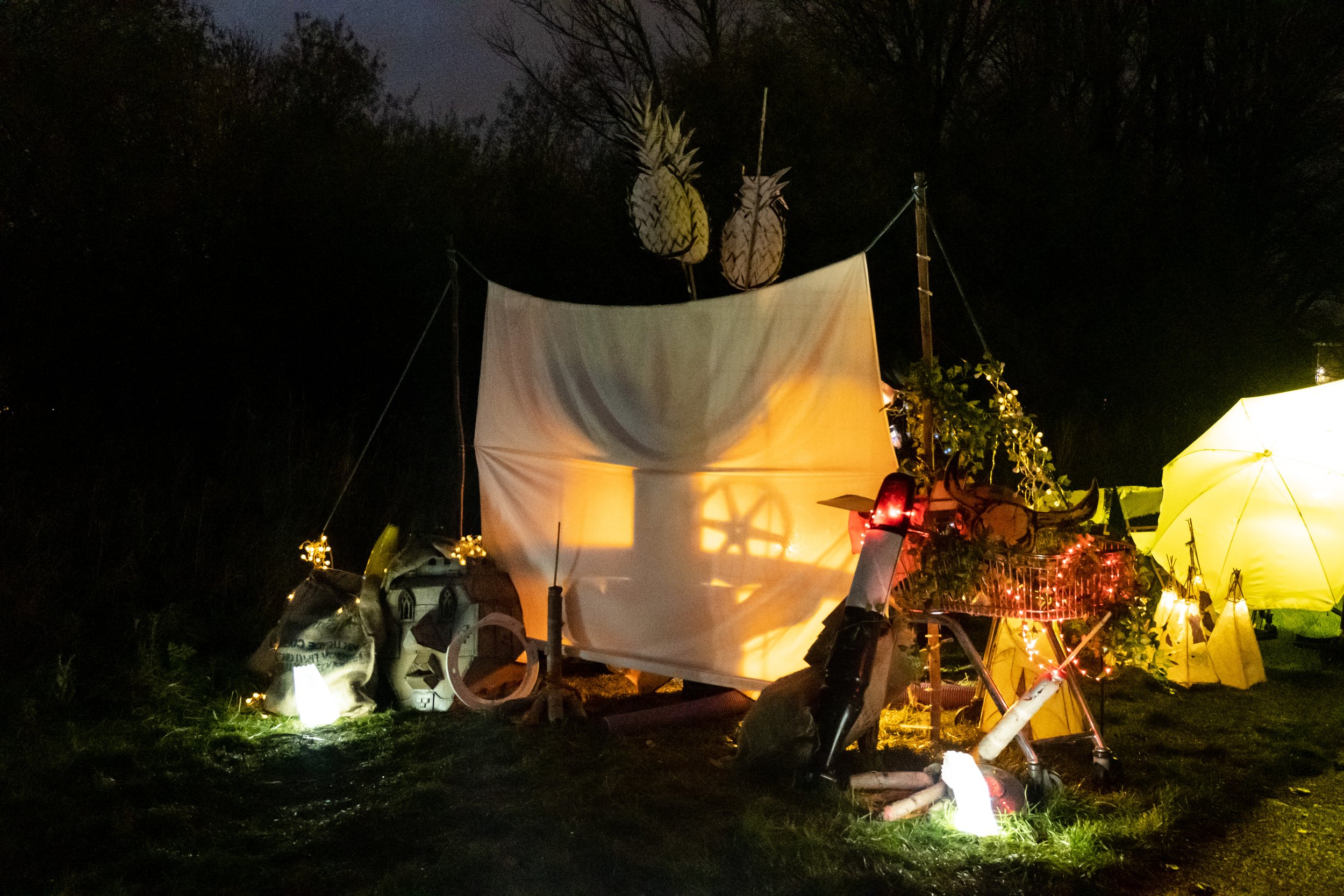 Rails for Trails - 035 - B arts Lantern Light Night Walk Canal and River Trust Canals Arts Council England Stoke on Trent Art Performance Community Arts Longport Station to Westport Lake Route Volunteer Michaella Evie Cooper.jpg