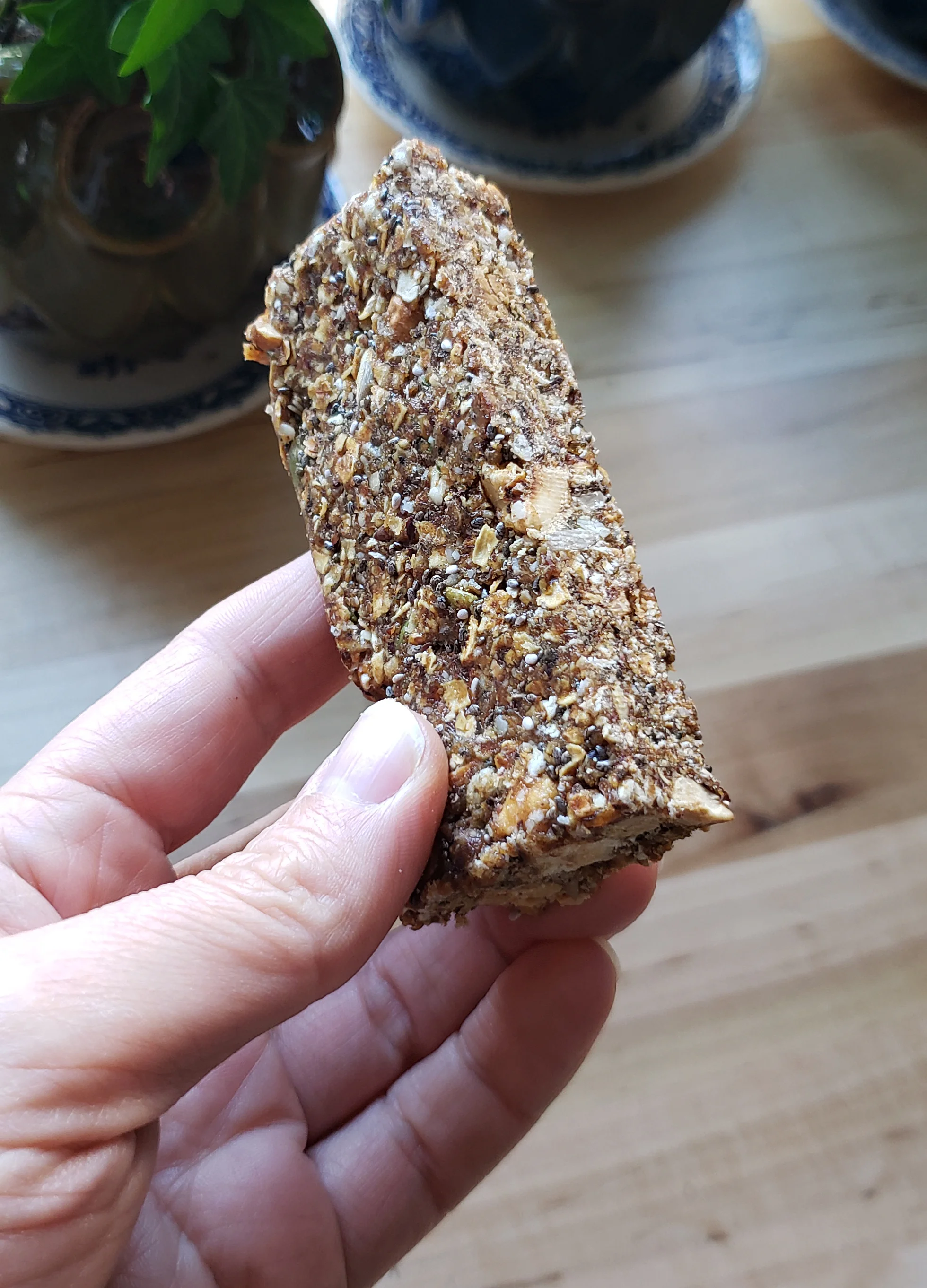 Didn’t have any pecans or walnuts to roast with the oatmeal so I used hazelnuts instead!