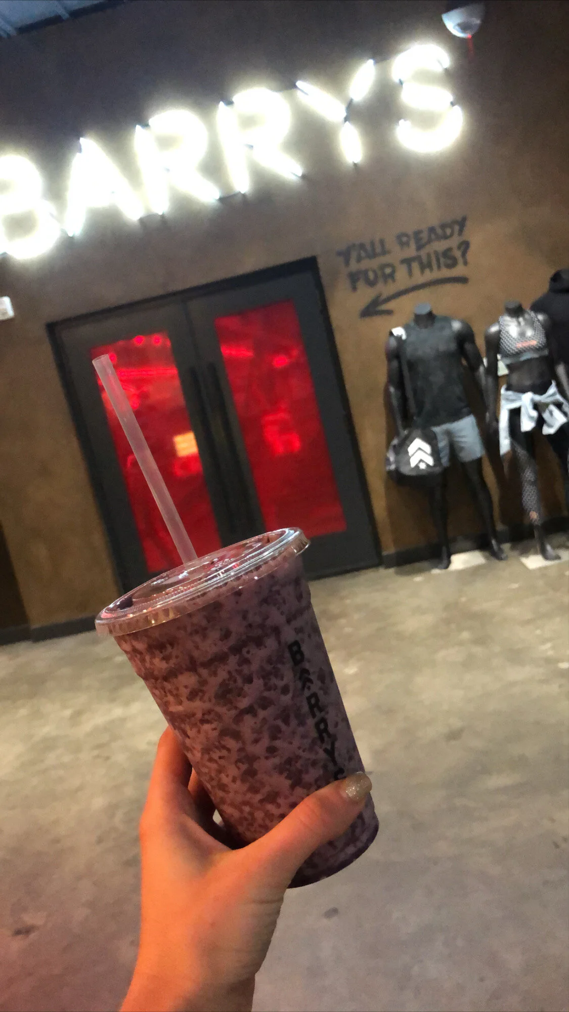 My favorite part of class - the smoothie after