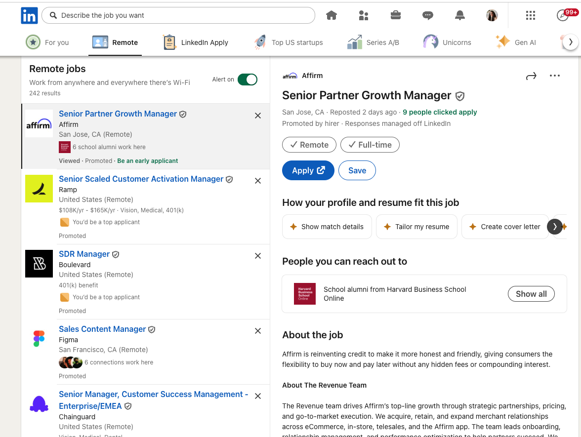 LinkedIn Remote Customer Success Job Description