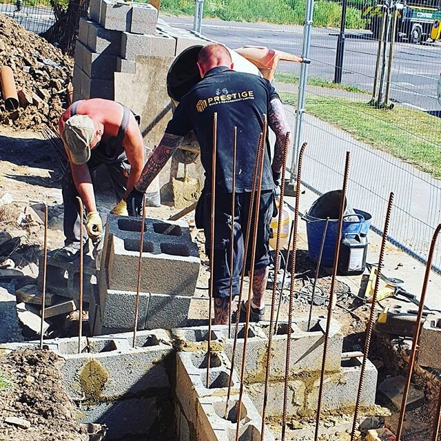 We are busy, busy. #renovationproject #retainingwalls #landscaping #se19 #builders  #london #paving #driveway