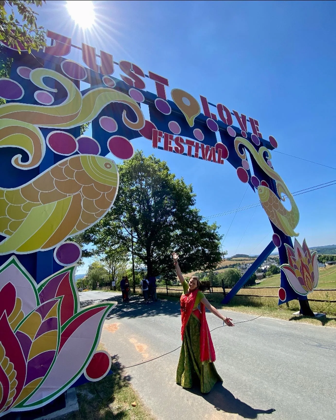 Myfaceyoga zu Gast auf dem Just Love Festival Springen ( Hessen )  