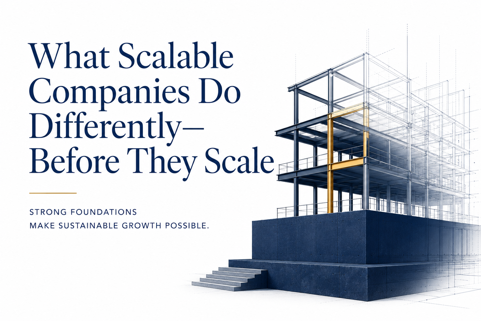 What Scalable Companies Do Differently—Before They Scale