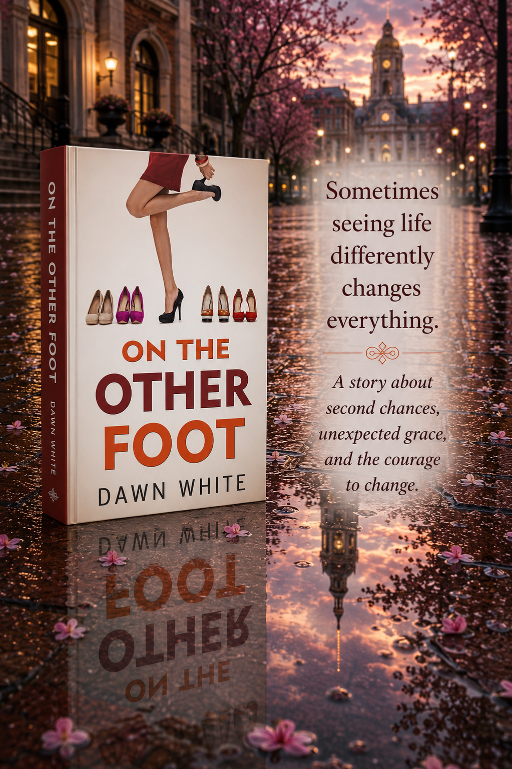 Book cover of On The Other Foot by Dawn White. Sometimes seeing life differently changes everything. A story about second chances, unexpected grace, and the courage to change.