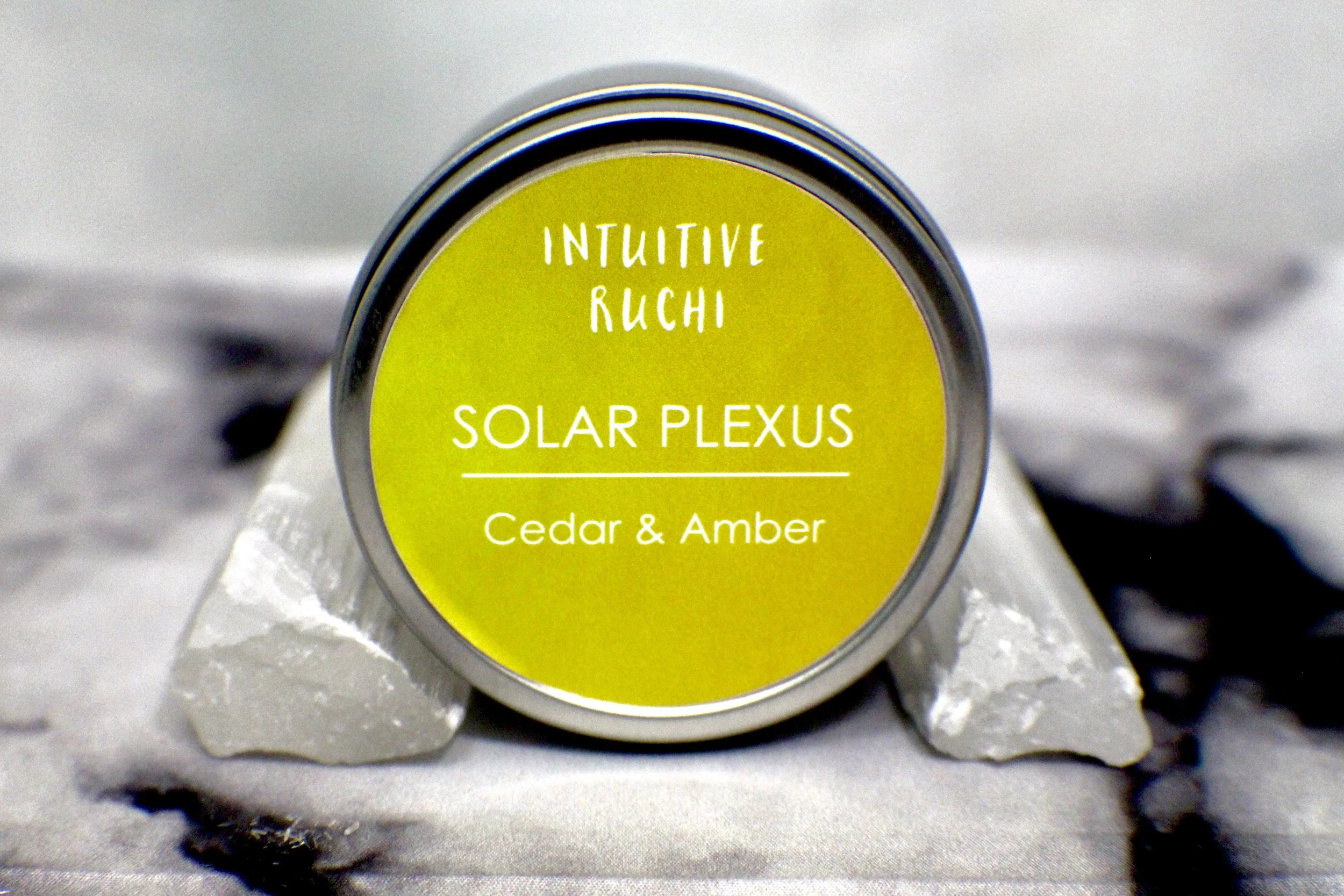 Solar Plexus Chakra Massage Candle