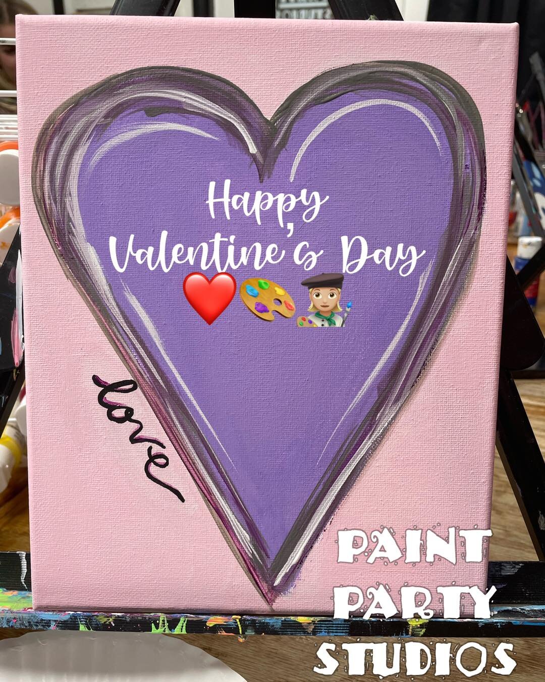 Happy Valentine&rsquo;s Day from Paint Party Studios ❤️🎨👩🏼&zwj;🎨