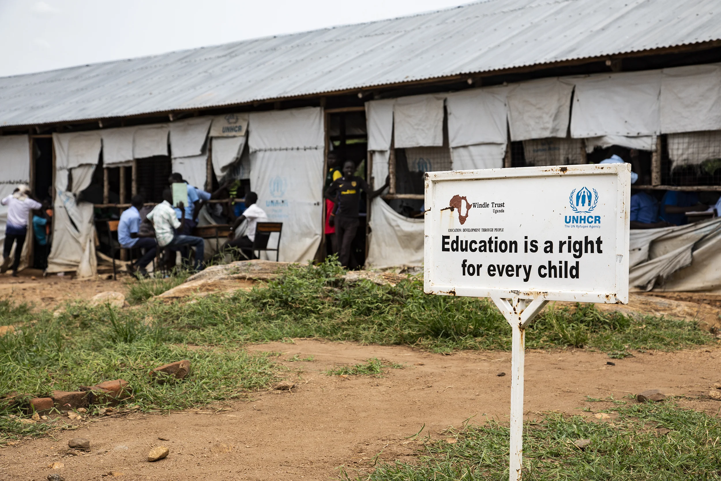 3.5 million children inside UNHCR Refugee Settlements did not attend school in 2018. 40% of primary school students and 88% of secondary students are not enrolled in any school. The teacher to student ratios are 1:226.