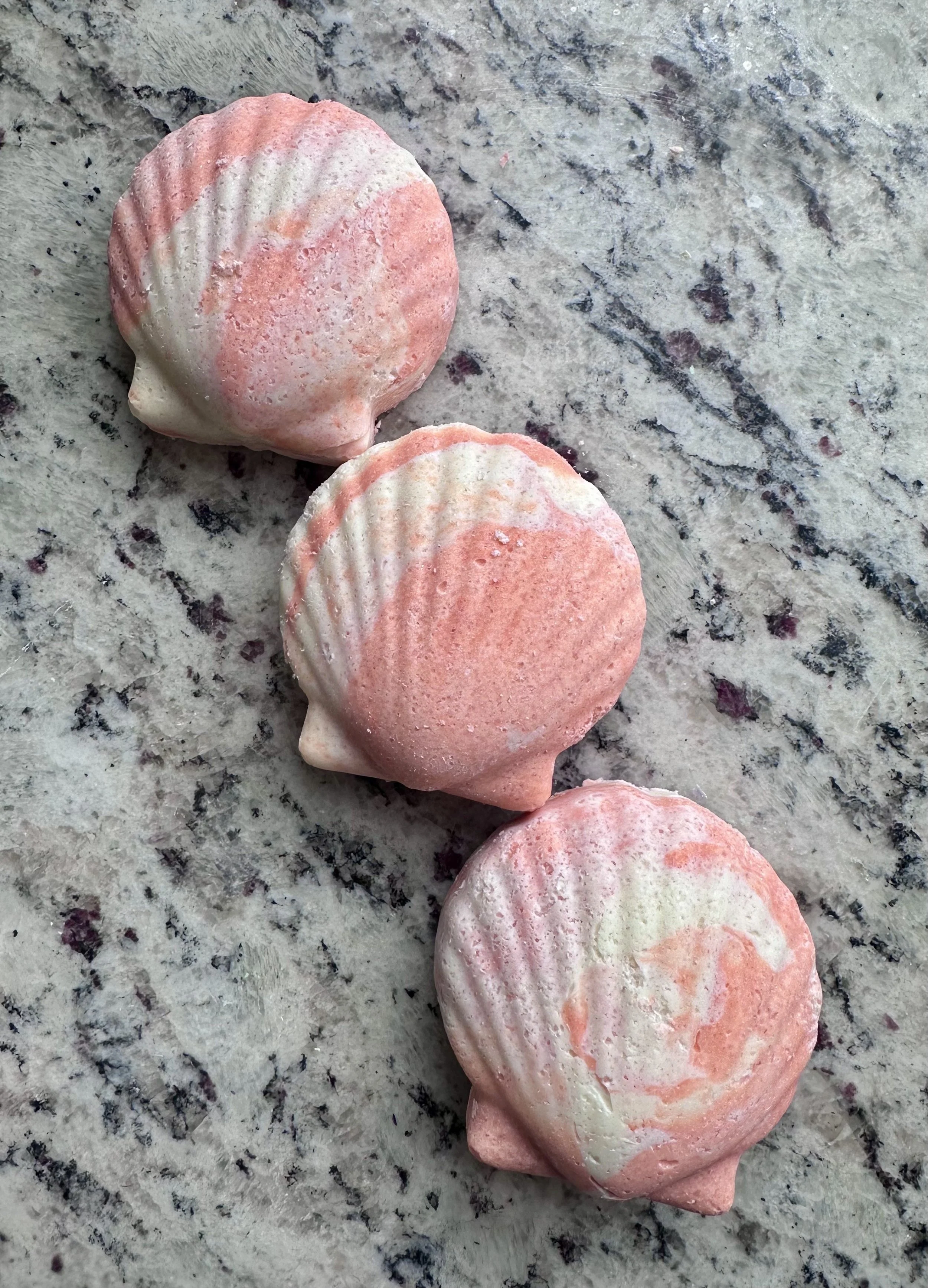 Vegan Orange Sea Shells- Scented in Orange Juice