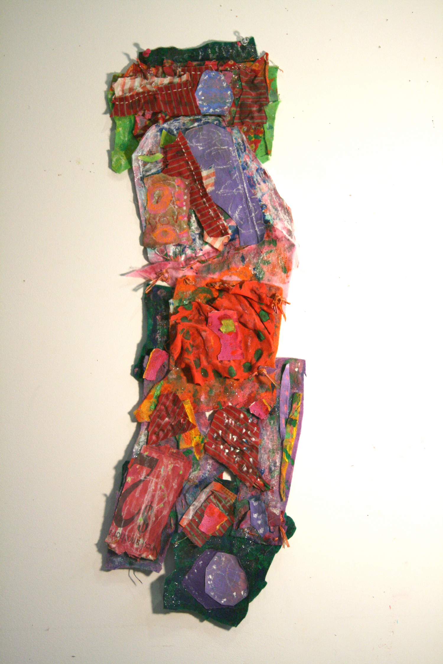 Blooming Under The Fire, 2008, Mixed Media, 30"x9"