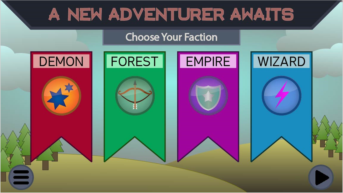 Selection Screen
