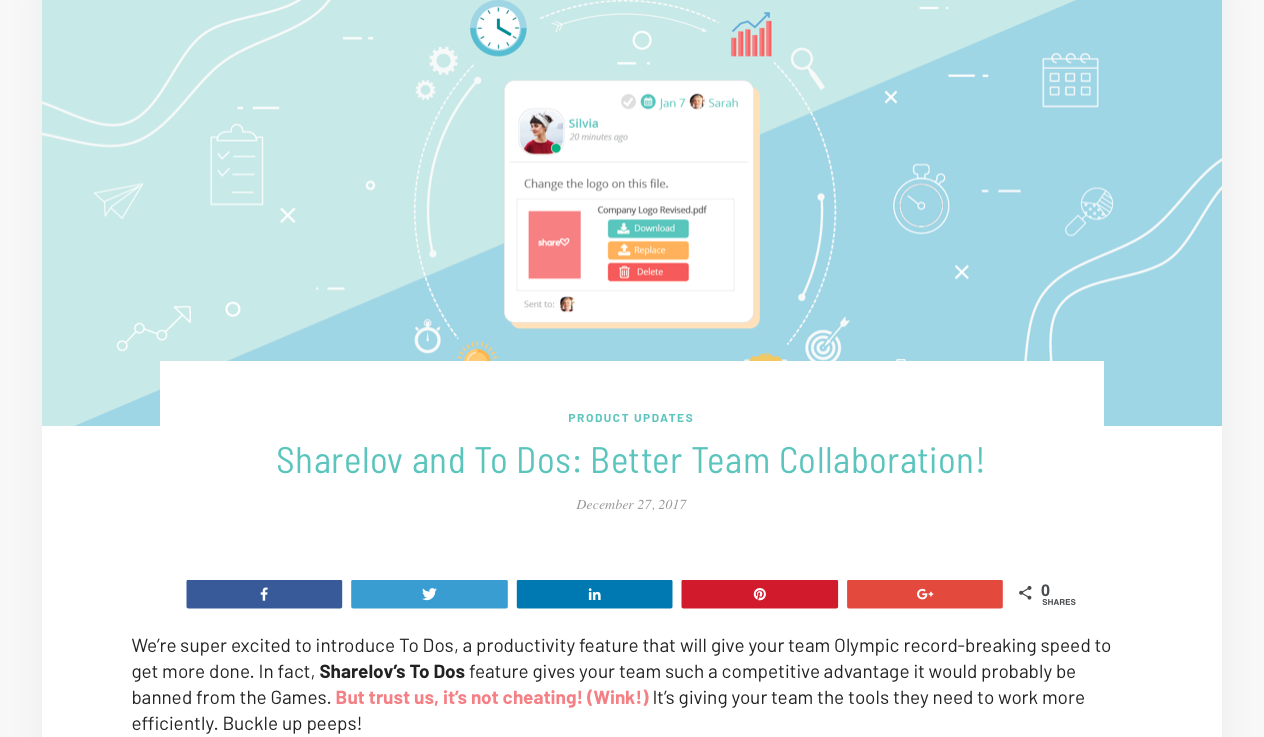 Sharelov and To Dos: Better Team Collaboration!