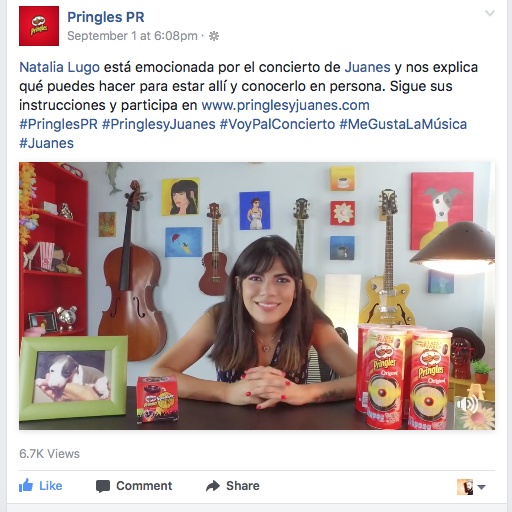 Pringles y Juanes - Natalia Lugo (2017)