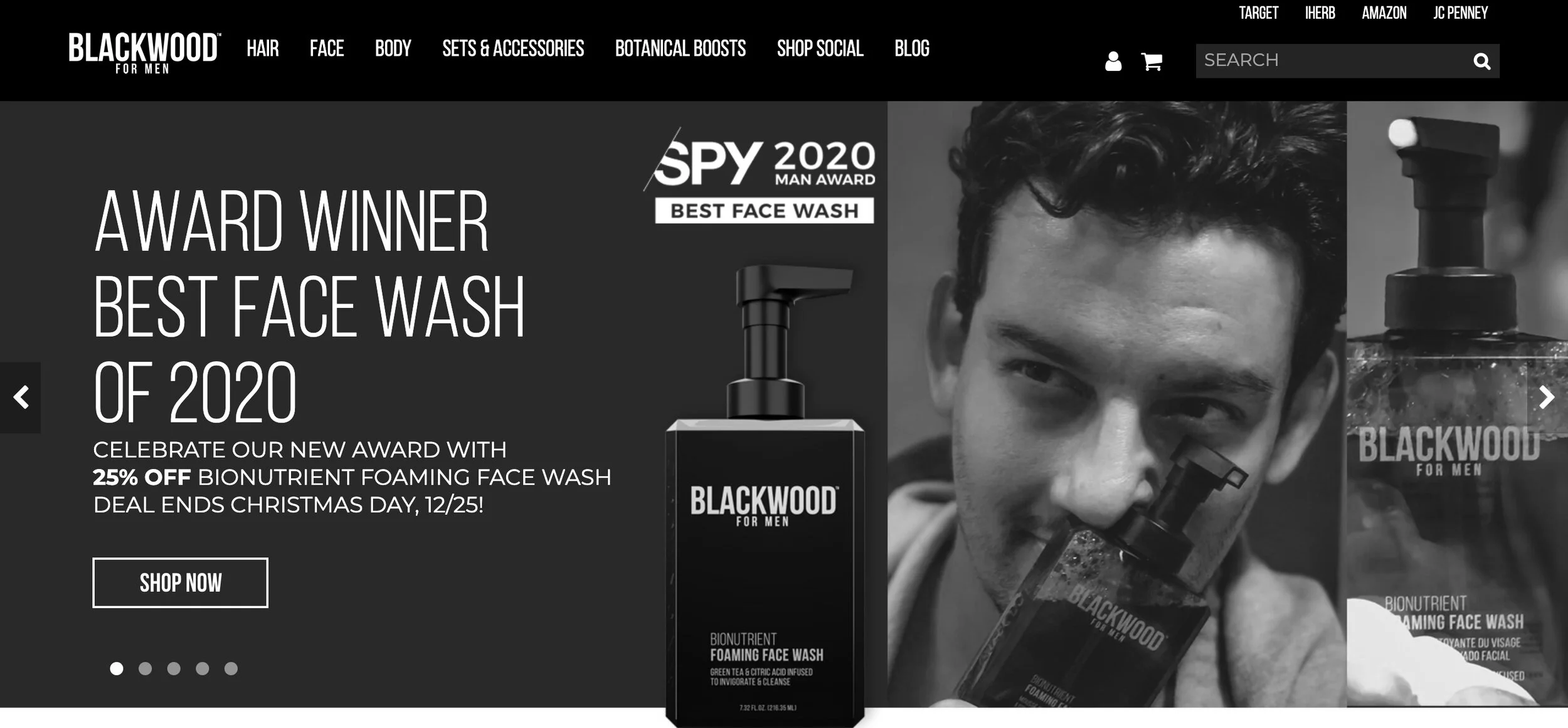 blackwood face wash