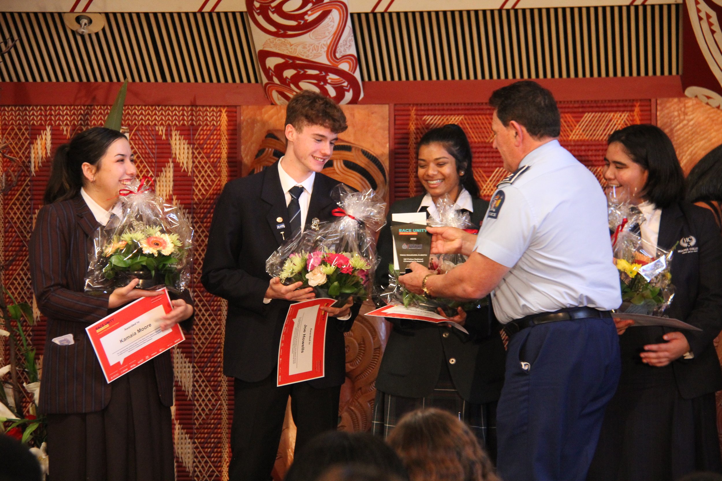 Teens share joint victory in Race Unity Speech Awards