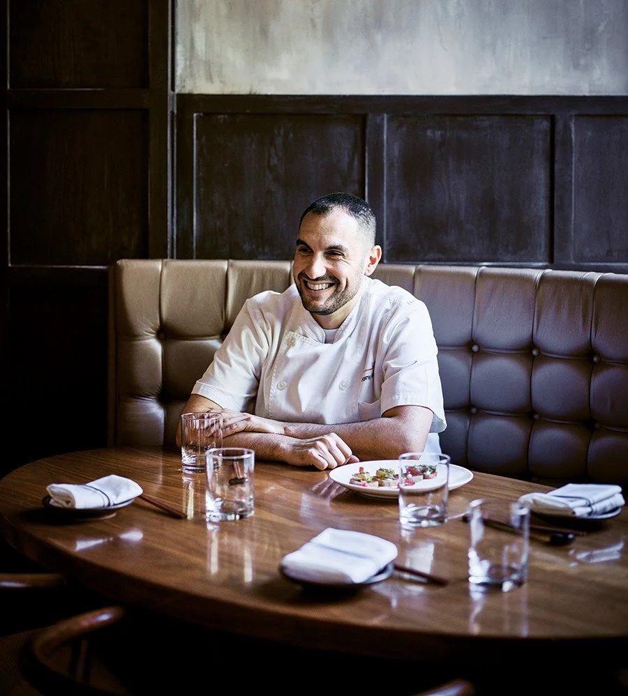 Outstanding chef Tony Messina takes a break from the kitchen at Uni.