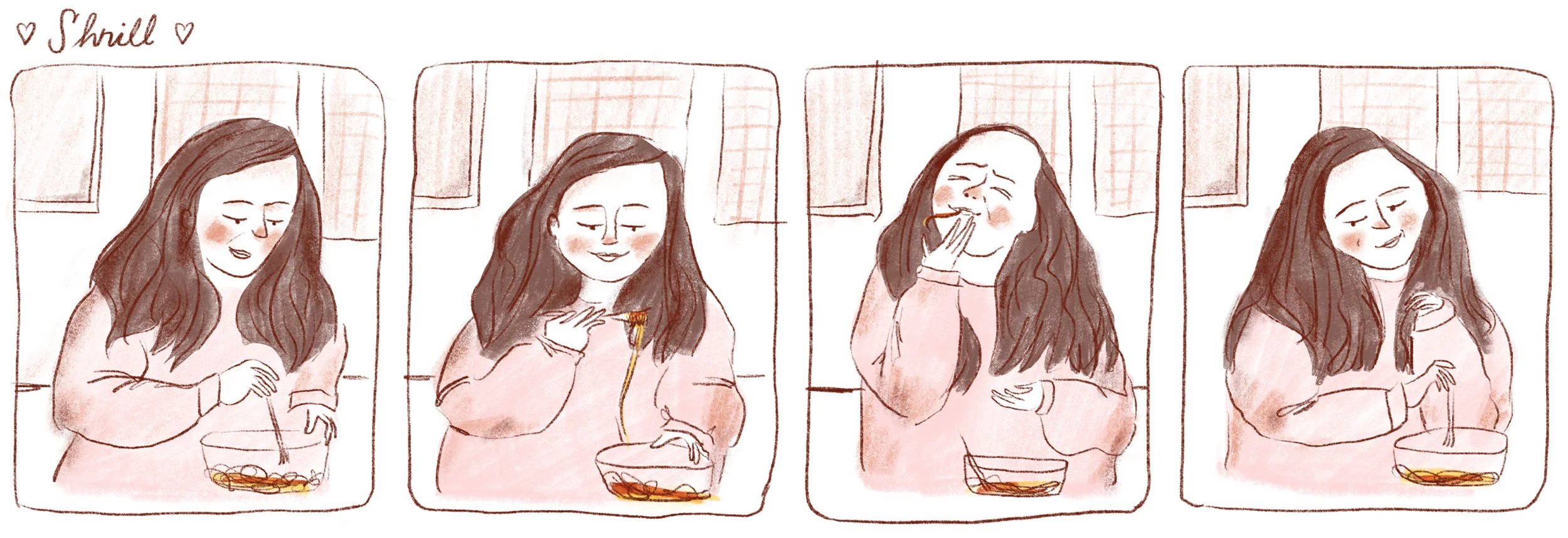 Comic inspired by the show Shrill with Aidy Bryant