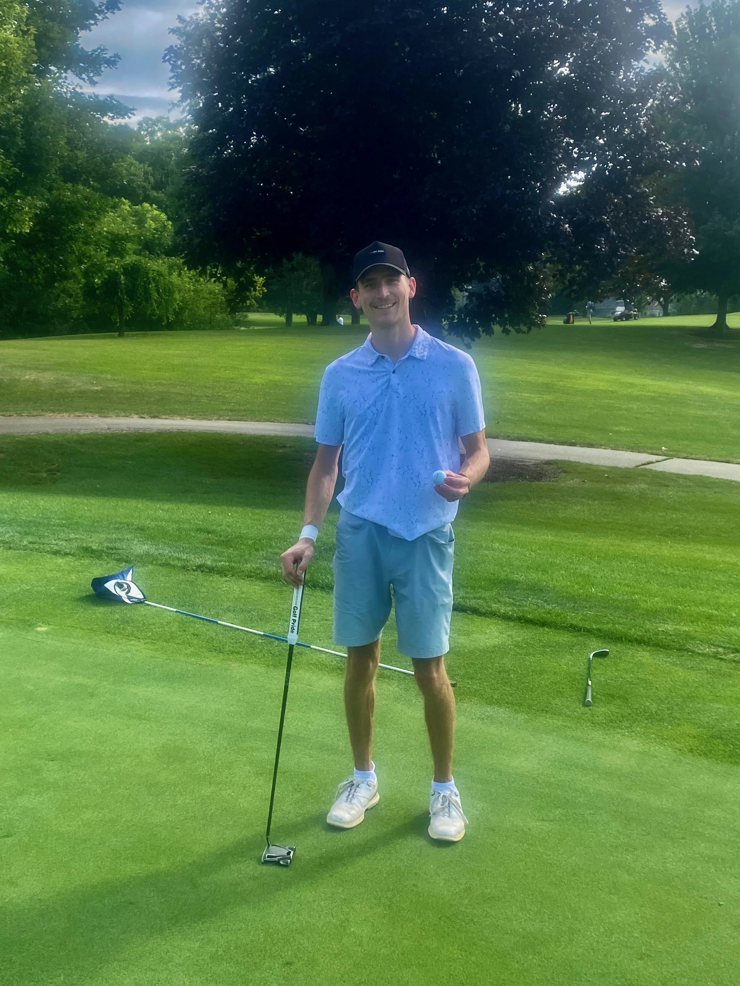 Jack Wiebe Eagle #3 on his way to shooting a 73