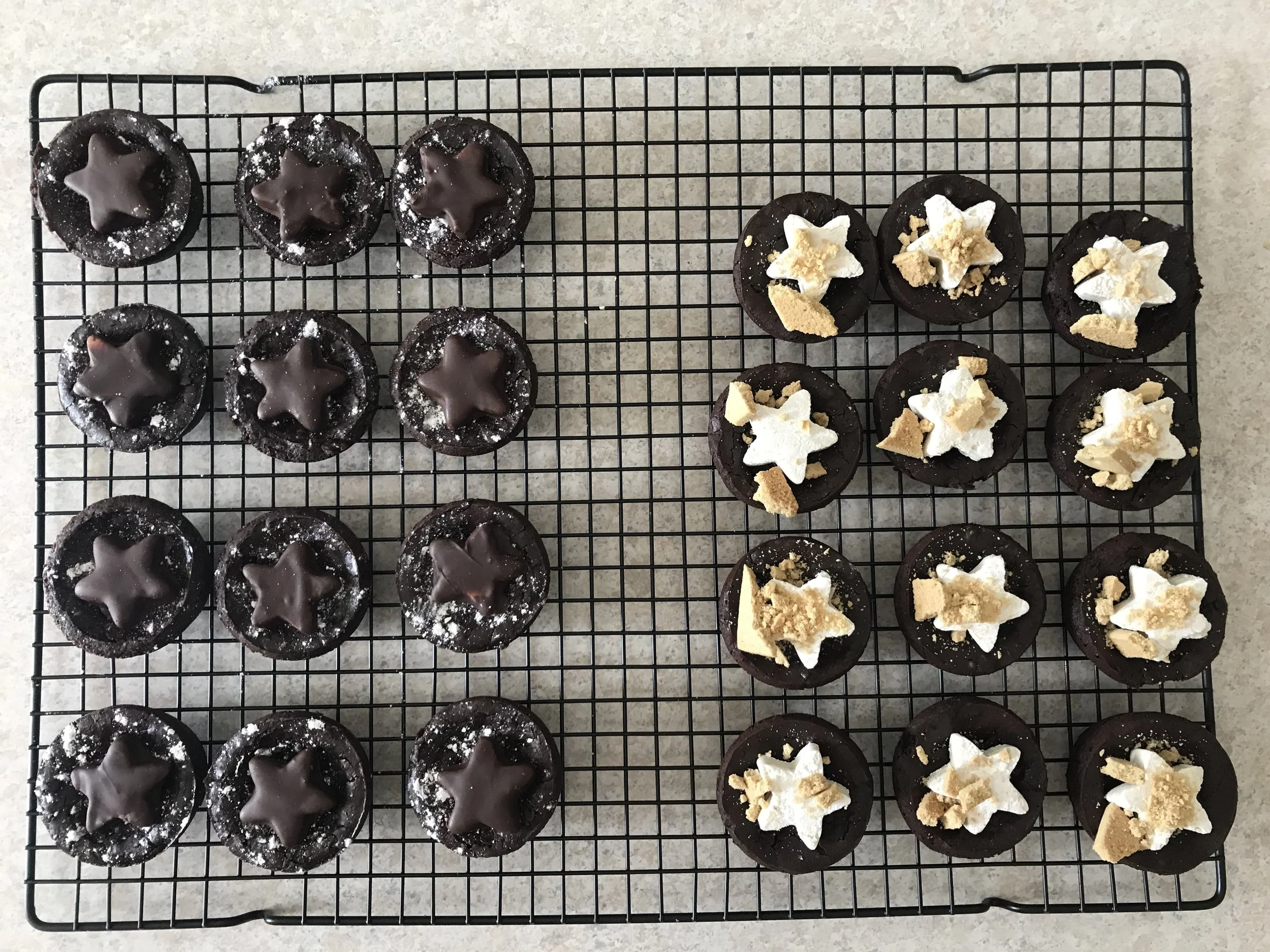 Peppermint brownies
