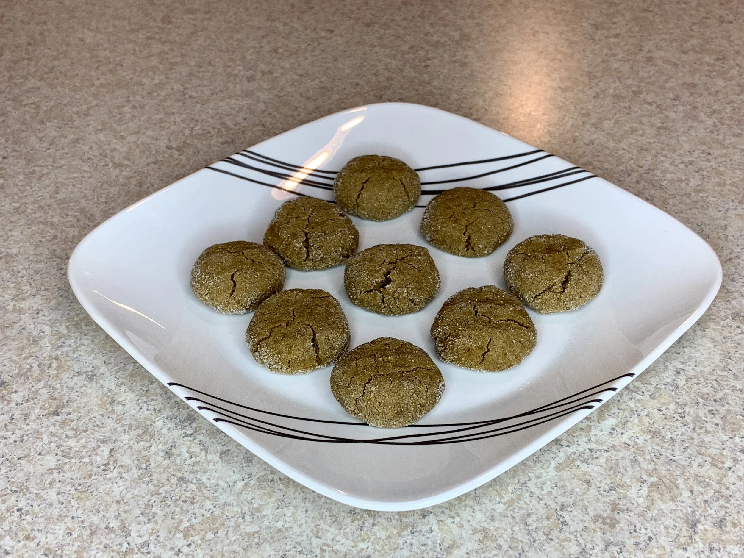 Spiced molasses cookies