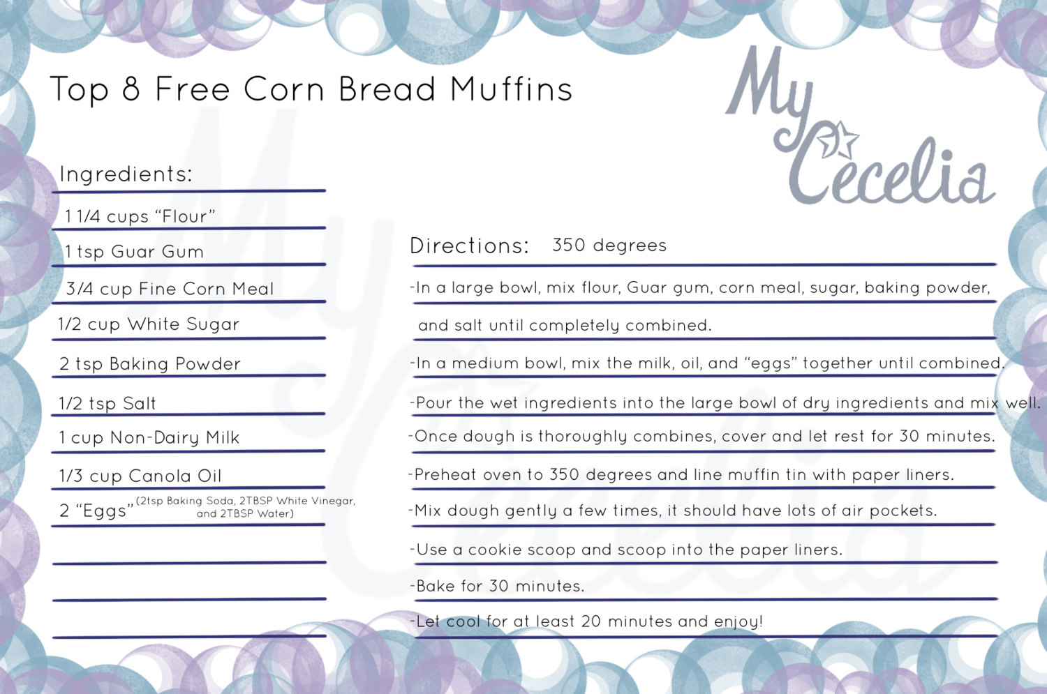 Corn Bread Muffins