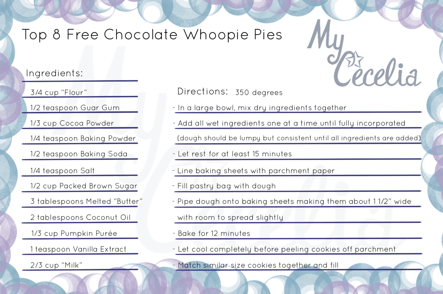 Chocolate Whoopie Pies