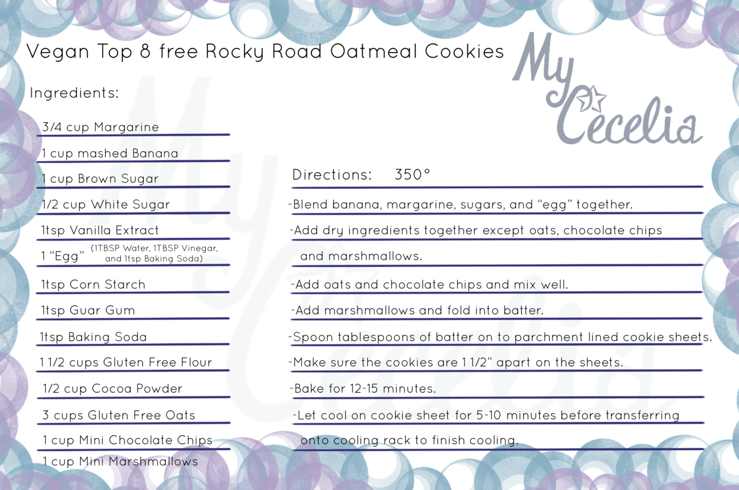 Rocky Road Oatmeal Cookies