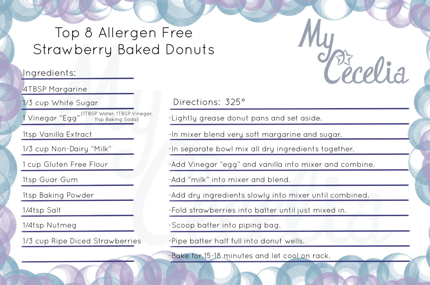 Strawberry Baked Donuts