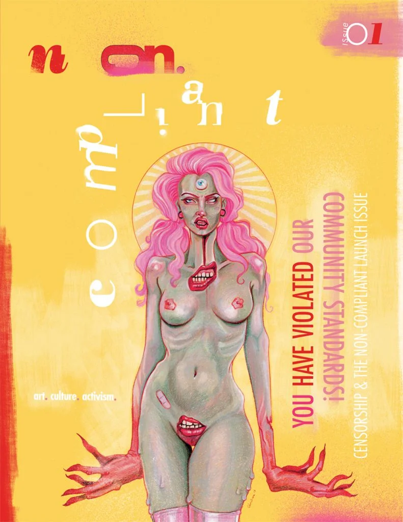 Cover artist &amp; feature for Non-Compliant Quarterly issue 1