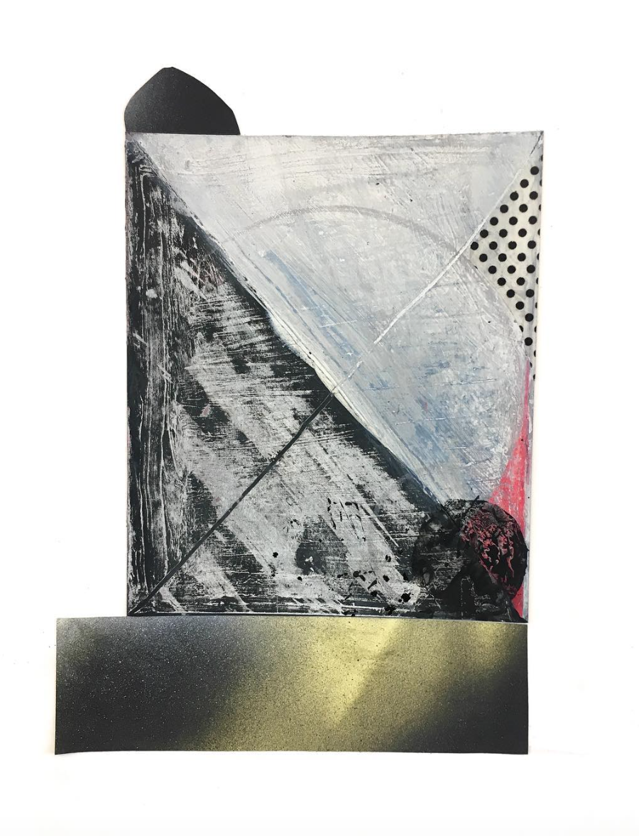 Experimental Drawing and Sketchbook Development, collage, 11” x 8.5”, 2018
