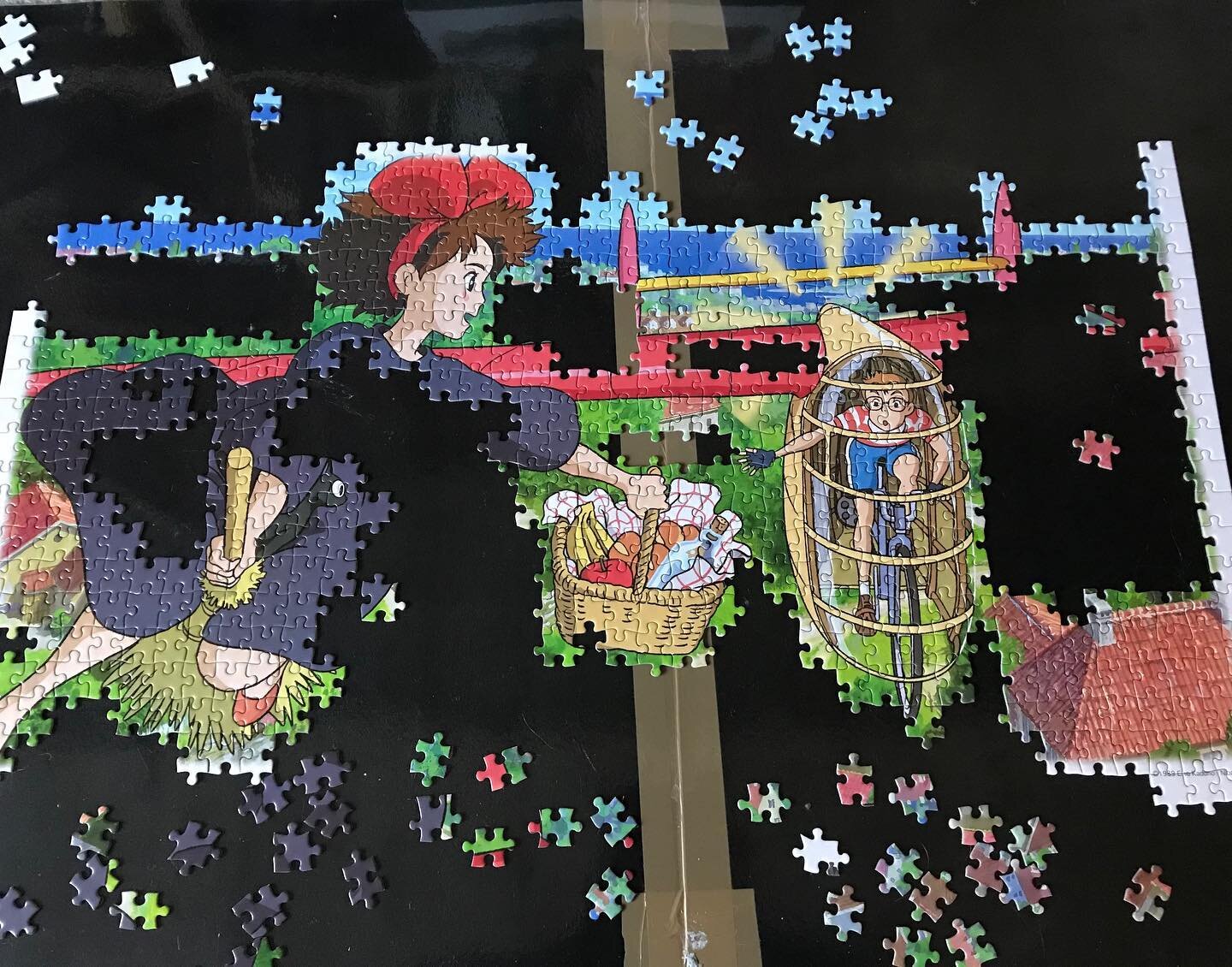 Stage 4 lockdown. ❤️

#workinprogress #1000pieces #kikisdeliveryservice #studioghibli #dontgiveup #stayhome