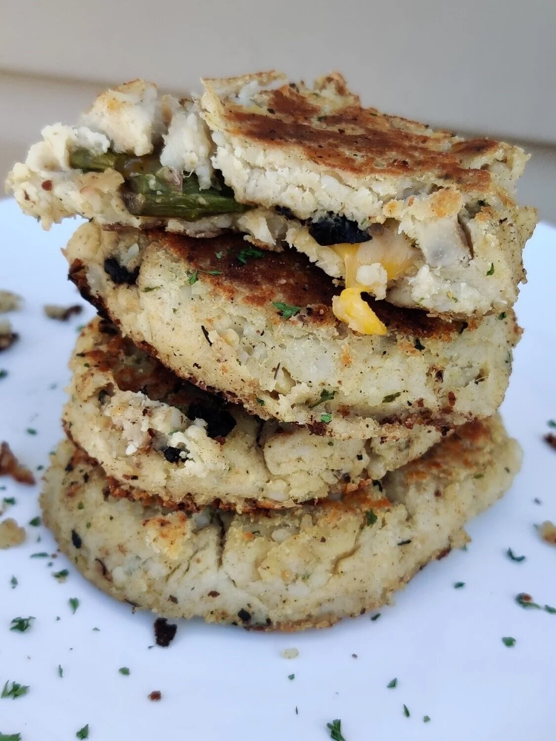 Stuffed Malanga Cakes
