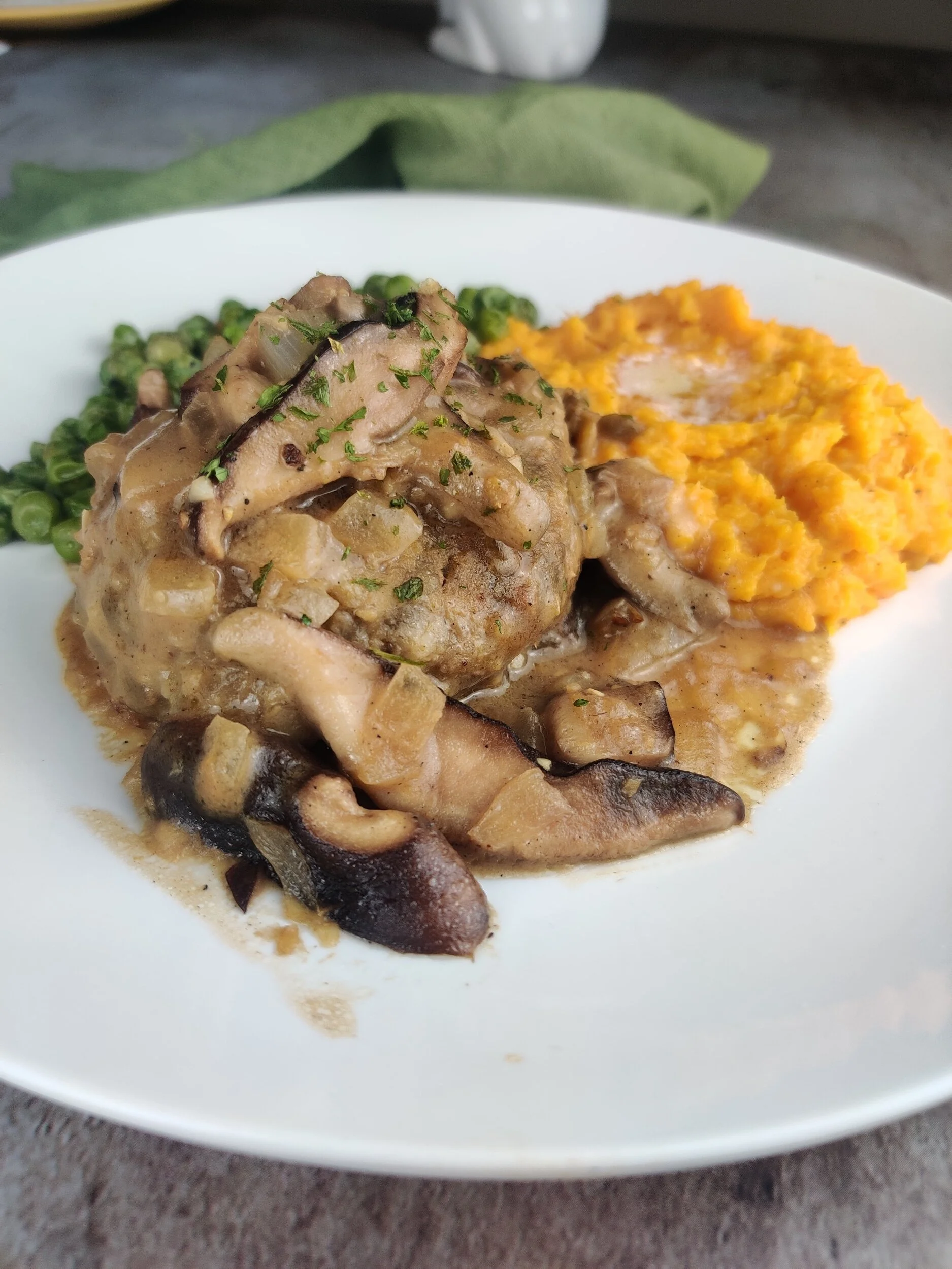 Lentil and Mushroom Salisbury 'Steak’
