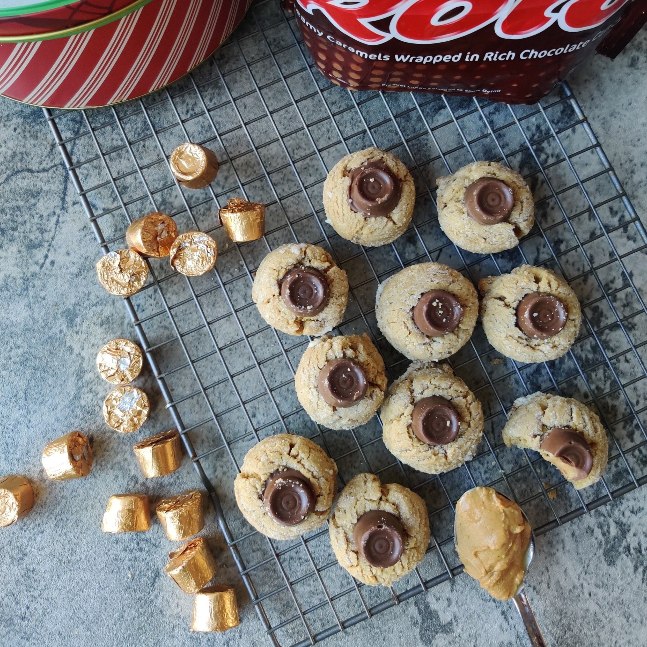 Caramel Peanut Butter Blossoms — Dontmissmyplate Easy, Unique Recipes