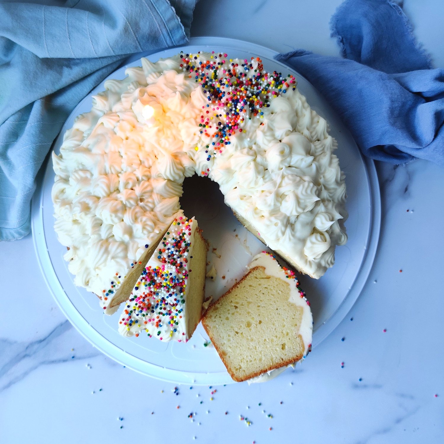 Vanilla Bundt Cake with Cream Cheese Icing