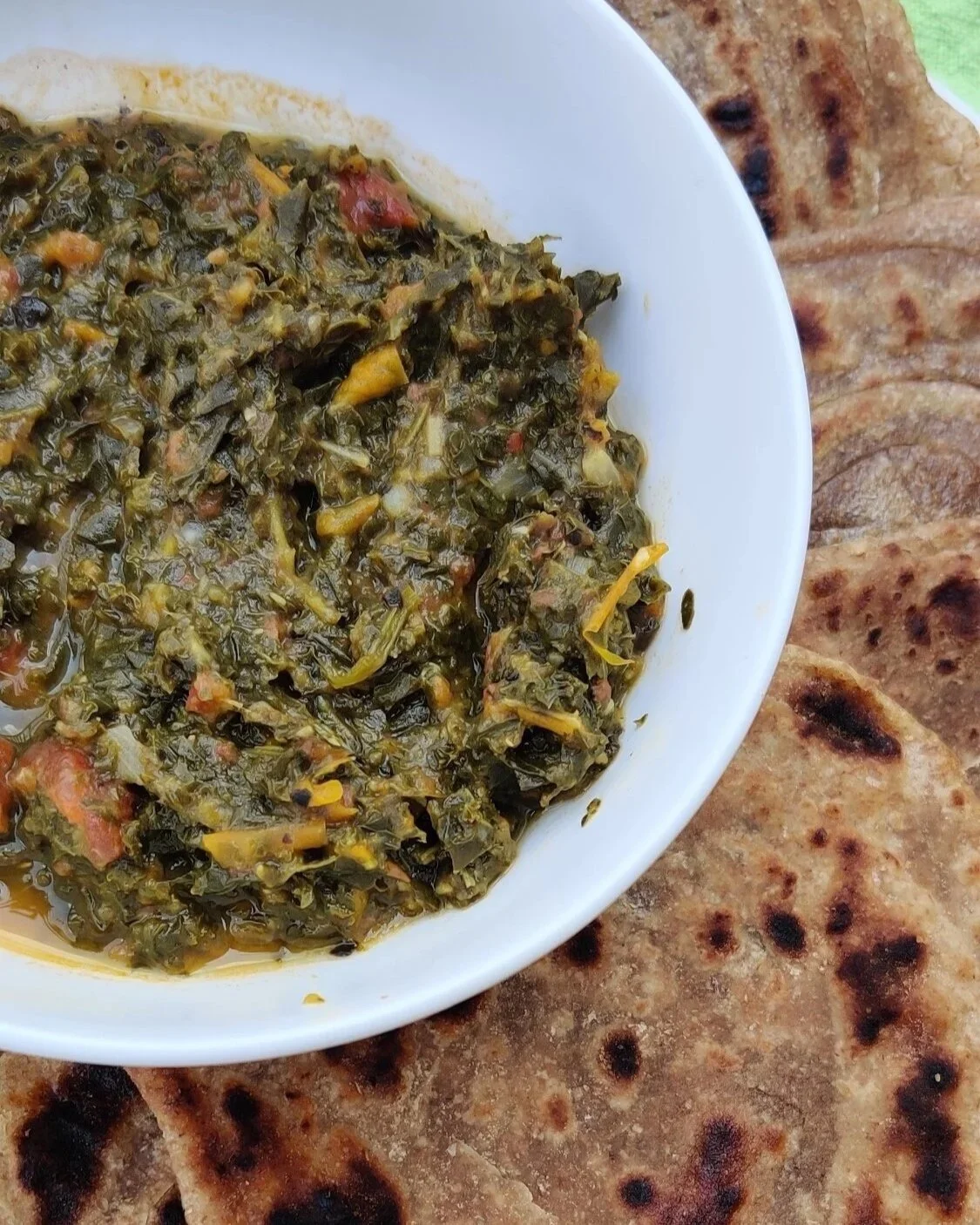 East African Mashed Kale Stew (Sukuma Wiki) with Chapati East African Mashed Kale Stew (Sukuma Wiki) with Chapati