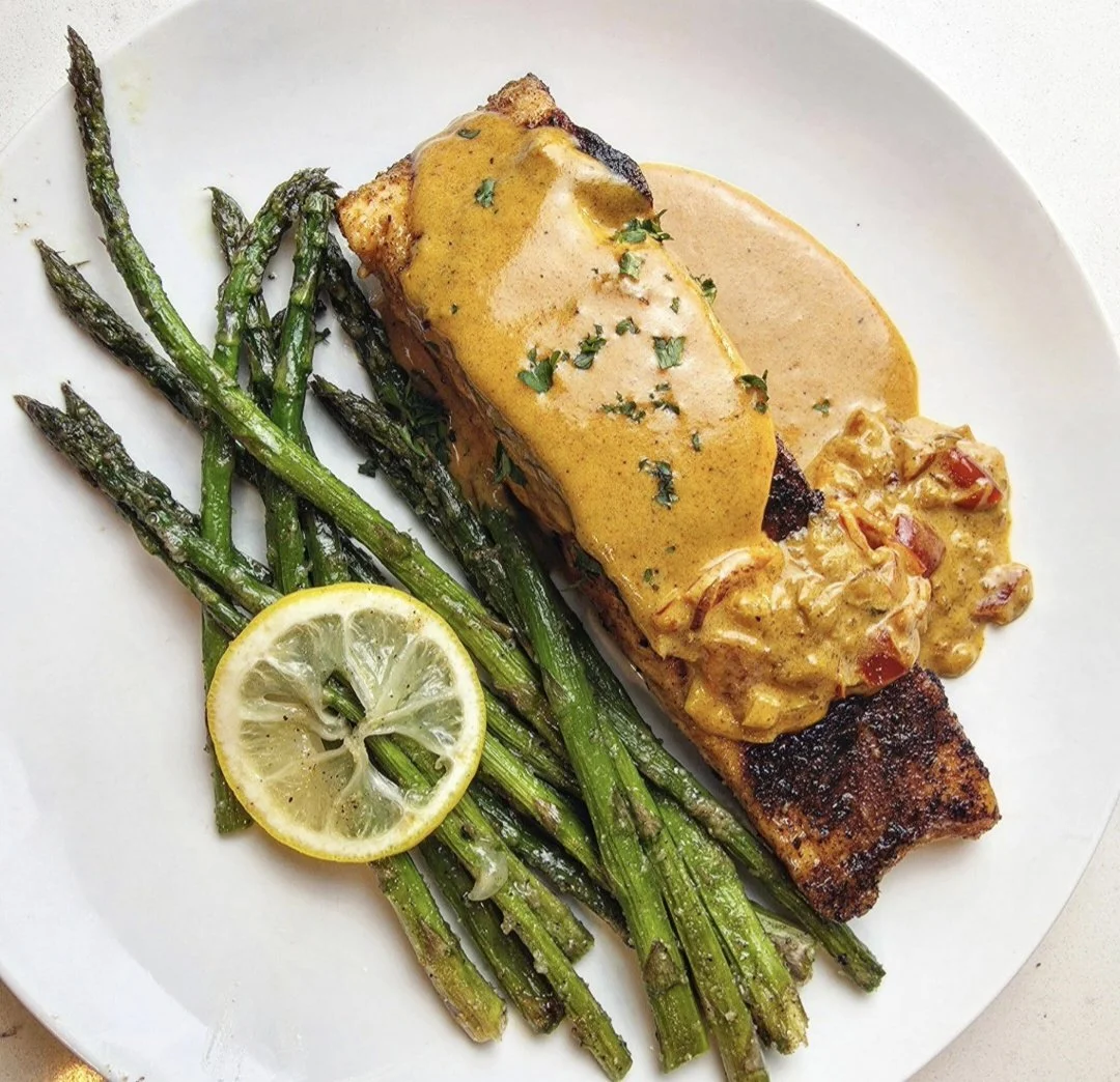 Blackened Salmon with Berebere Cream Sauce (30-Minute Recipe)