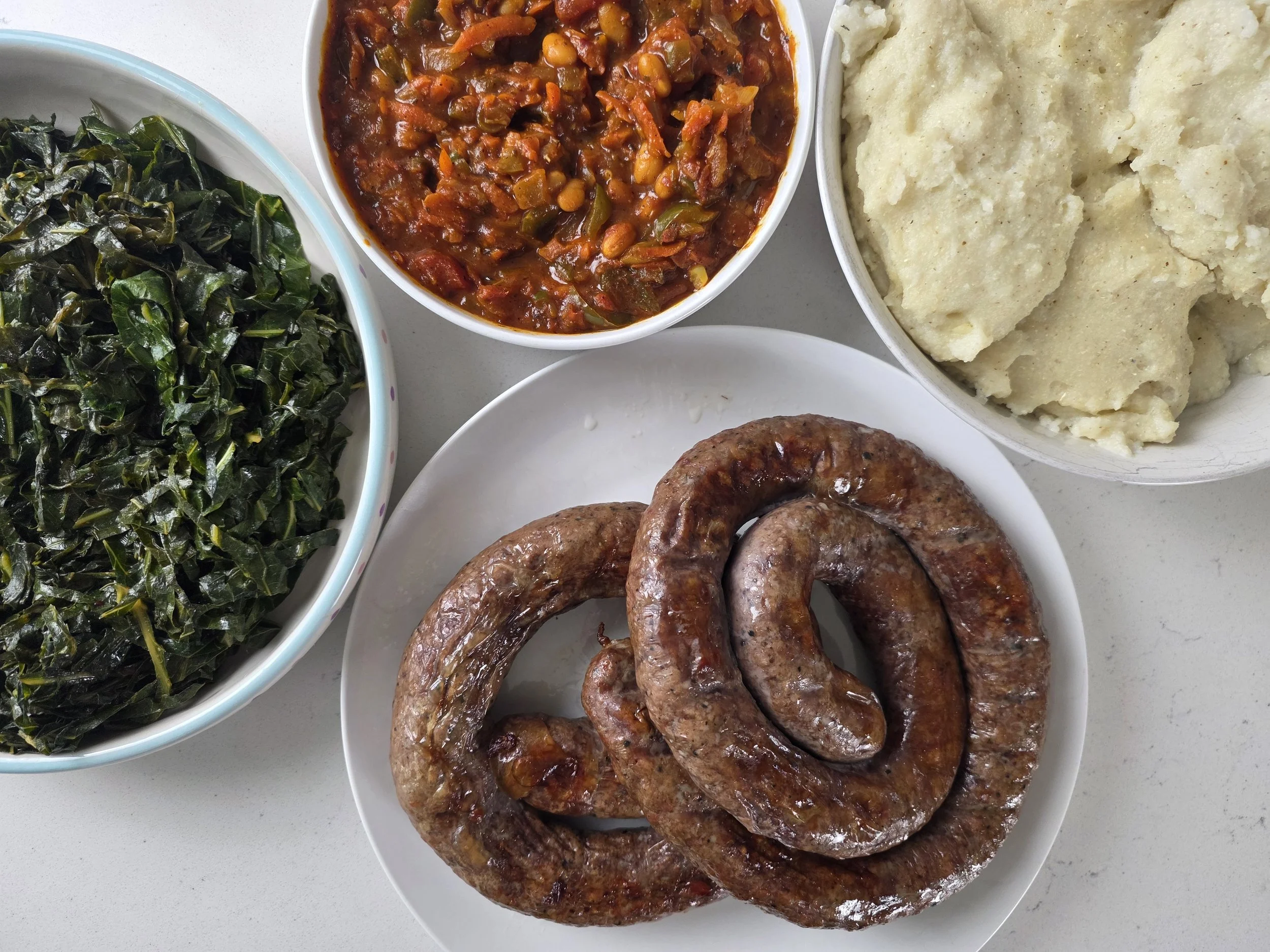 Braai-Style Homemade Boerewors Sausage with Cherry Plum