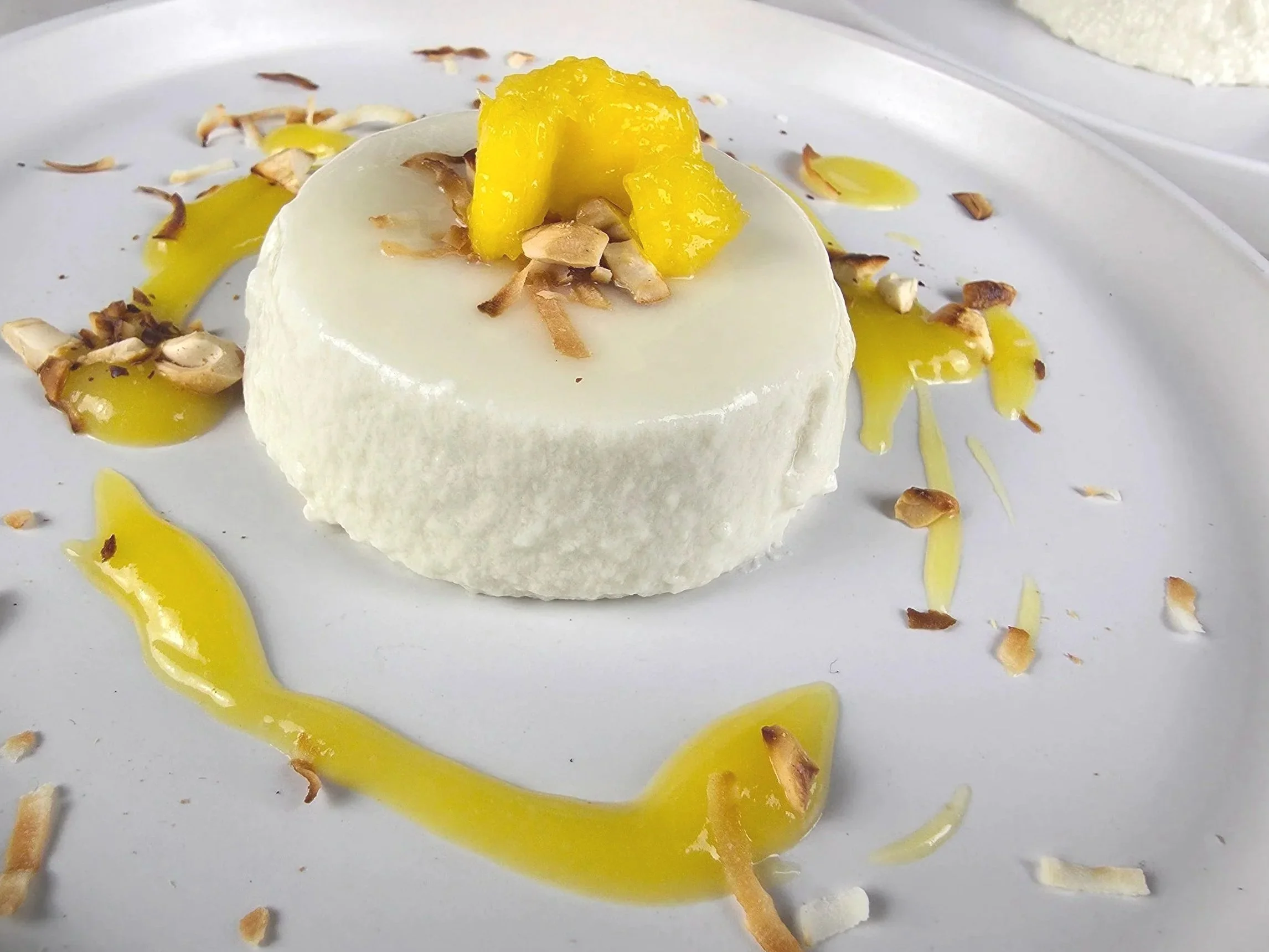 Creamy Coconut Panna Cotta with Mango (Zanzibar Inspired)