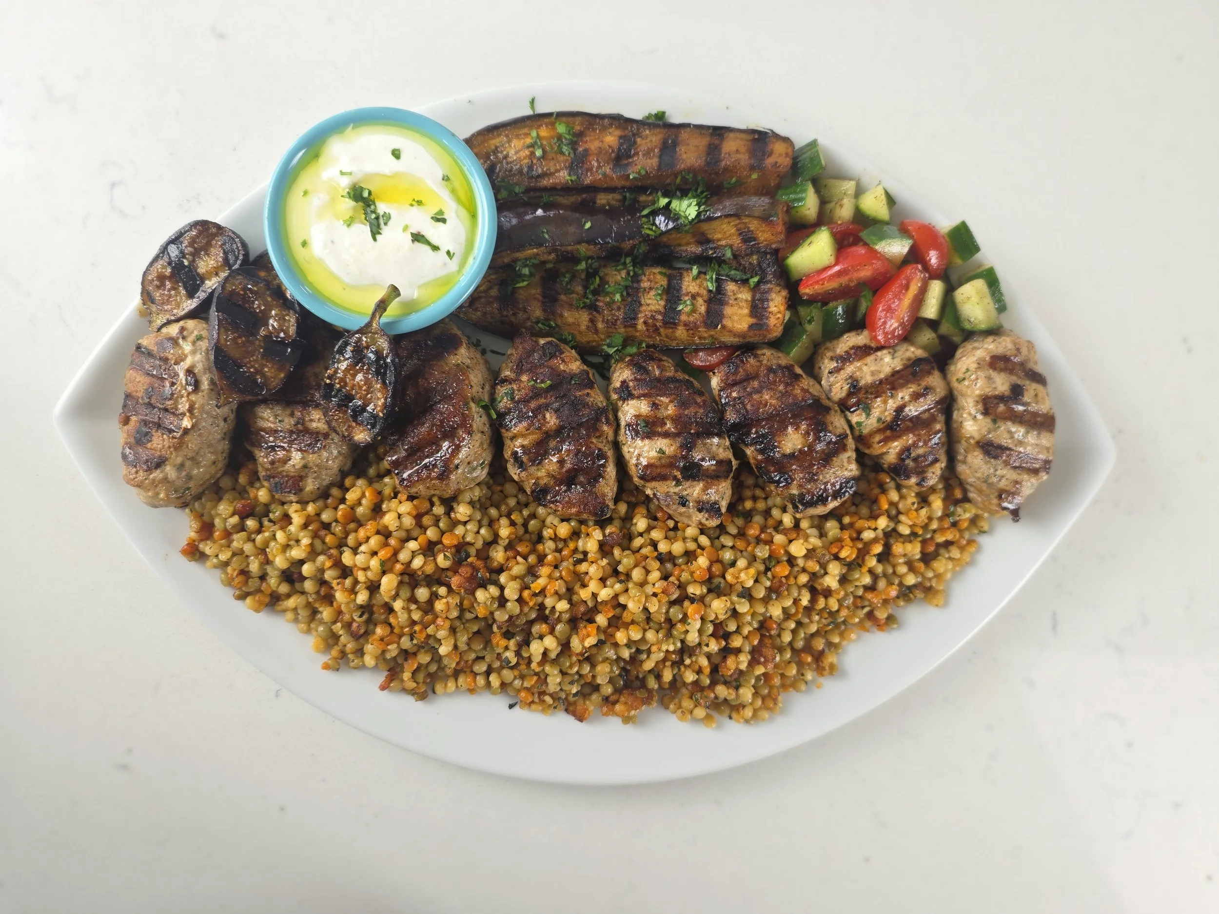 Chicken Kofta with Spiced Couscous