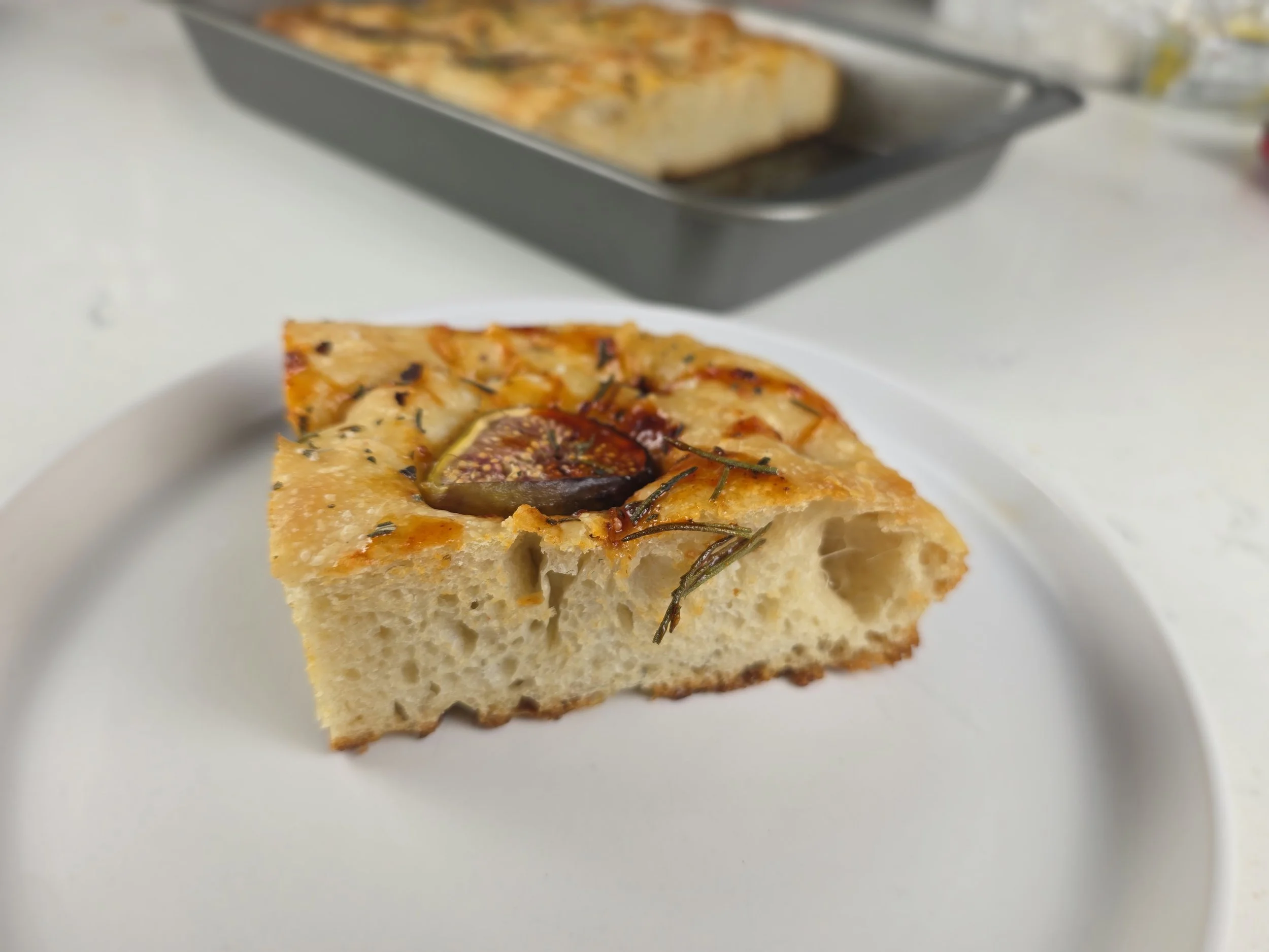 Harissa Hot Honey, Fig &amp; Rosemary Focaccia