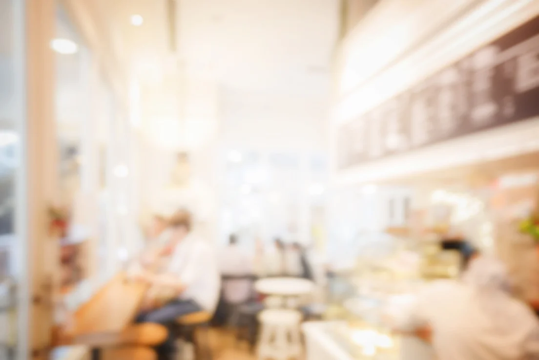 blur image of coffee shop background
