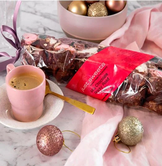 The perfect gesture this holiday season is a delicious milk chocolate rocky road from  Just Sweets.  Made locally, if milk choc isn’t the one for you we’ve got lots more flavours in store at  Jefferies  for you