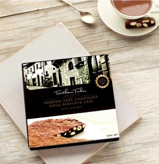 A glorious dark chocolate siena panforte cake from the Trentham Tucker crew.