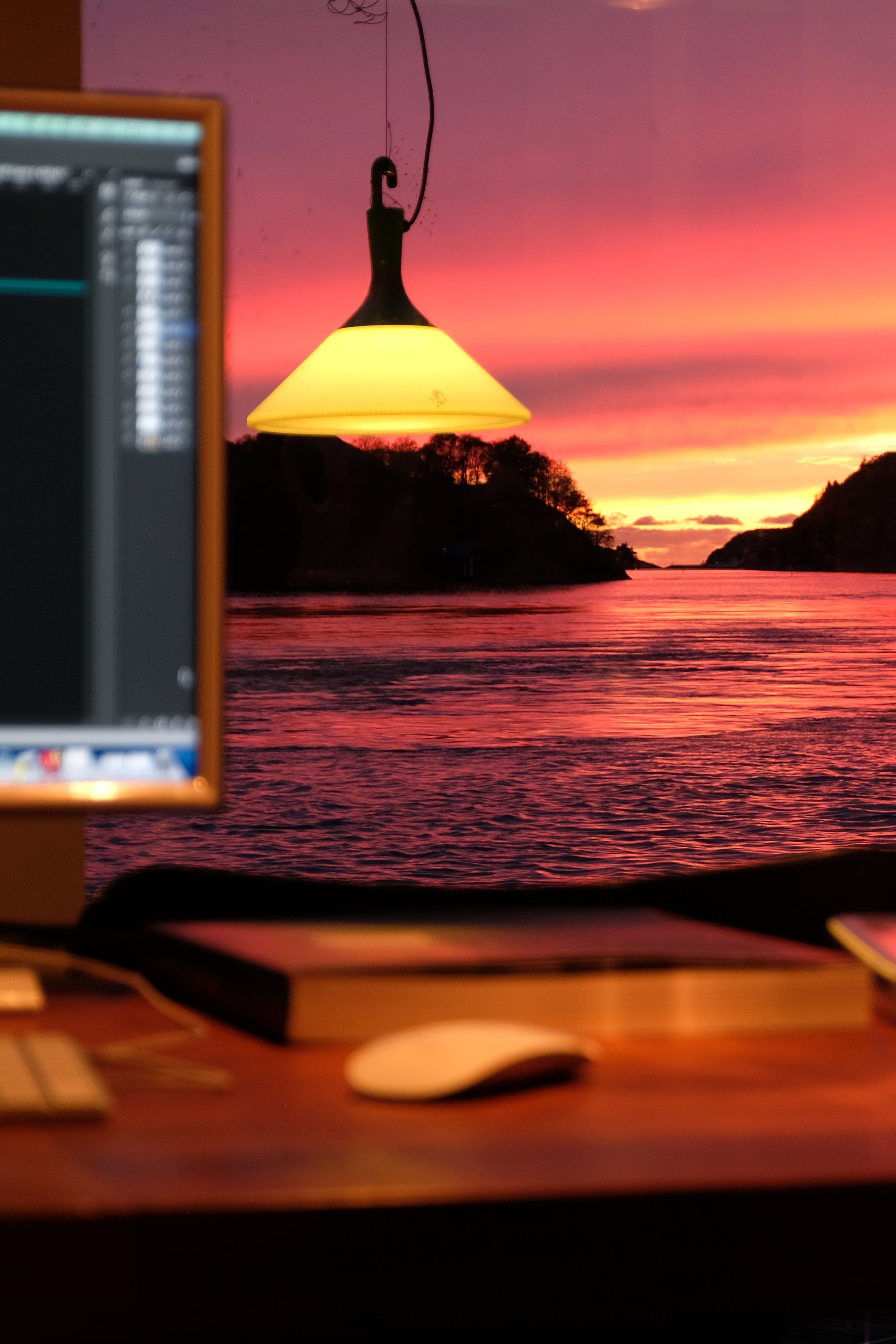 Enjoy the most spectacular sunset in autumn and winter season