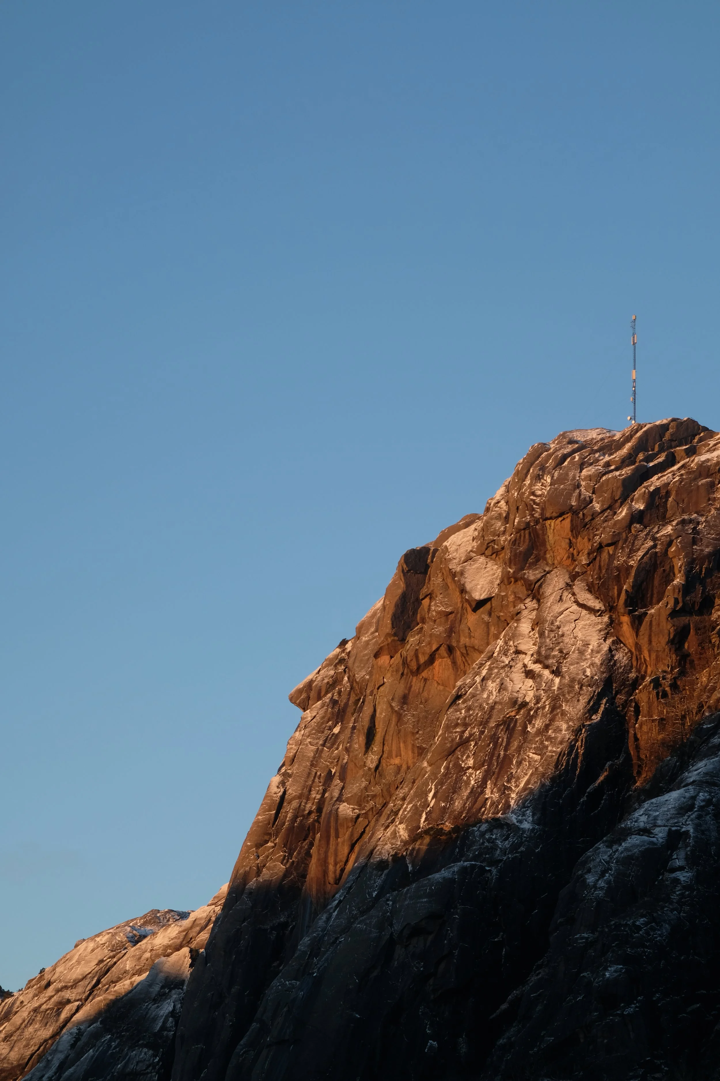 "The Man - Mannen" seen from the house.